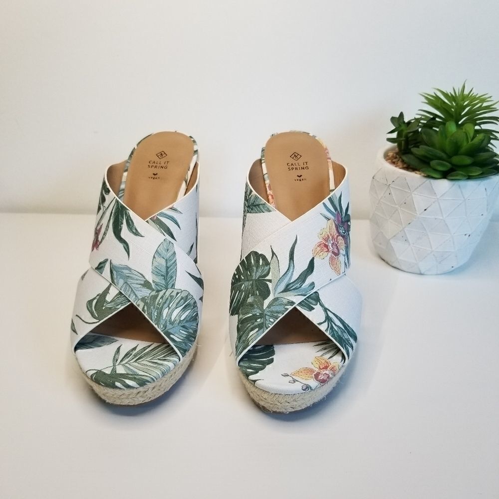 Call it spring peep toe platform sandals